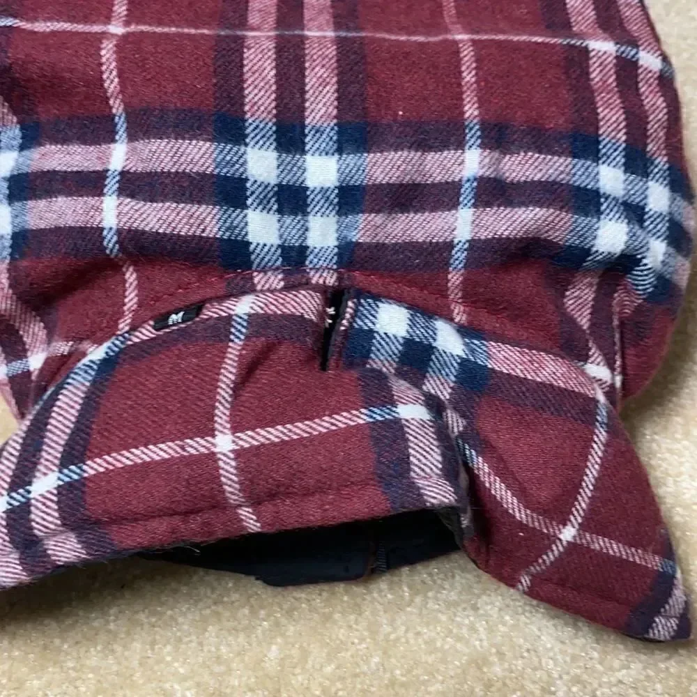 Dog / Pet Plaid Coat with Velcro - Brand New
